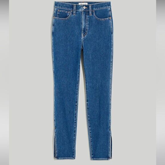 Madewell 11" High-Rise Roadtripper Supersoft Skinny Jeans: Slit-Hem Edition* - Picture 1 of 6